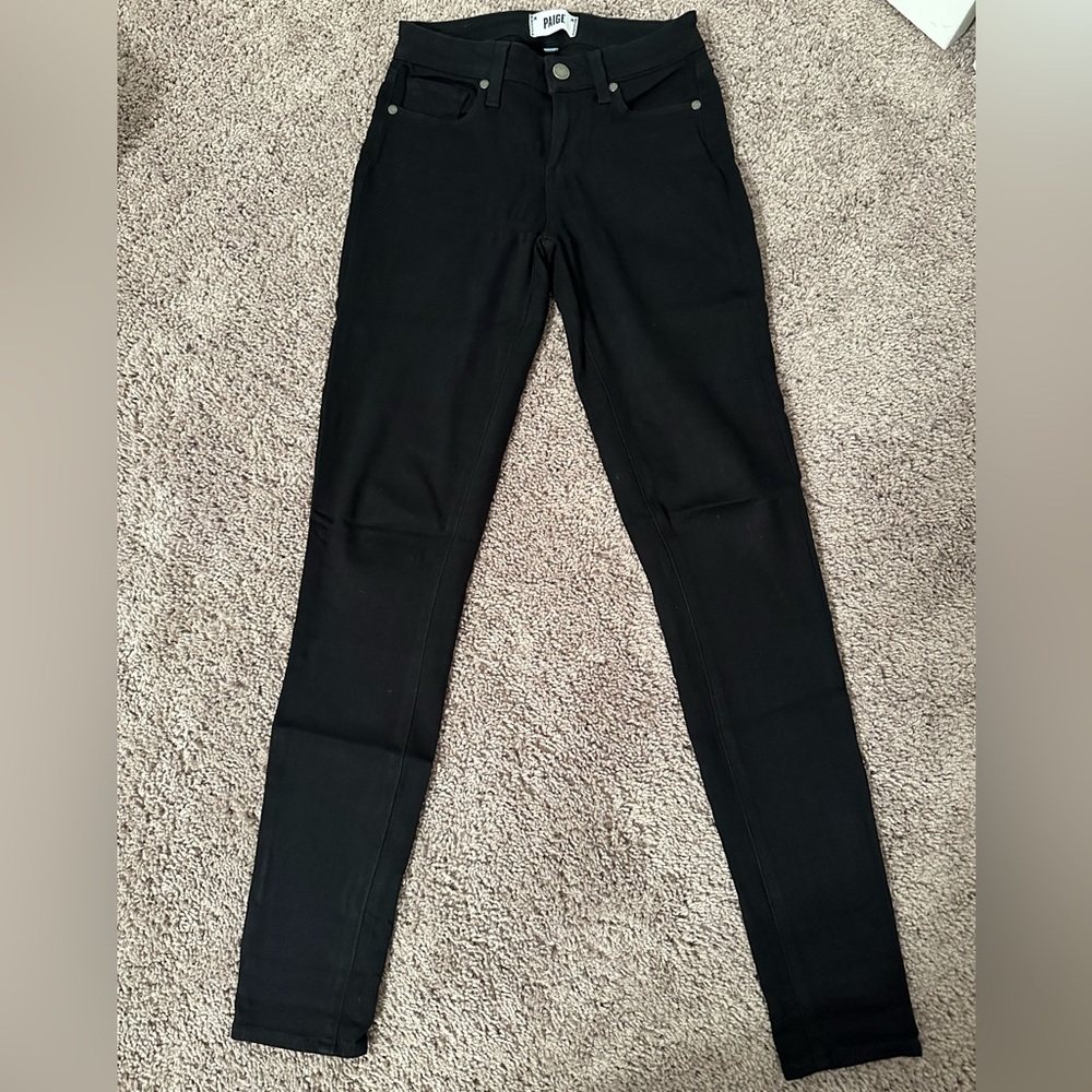Paige - NWOT Black Stretchy Skinny Pants - 25